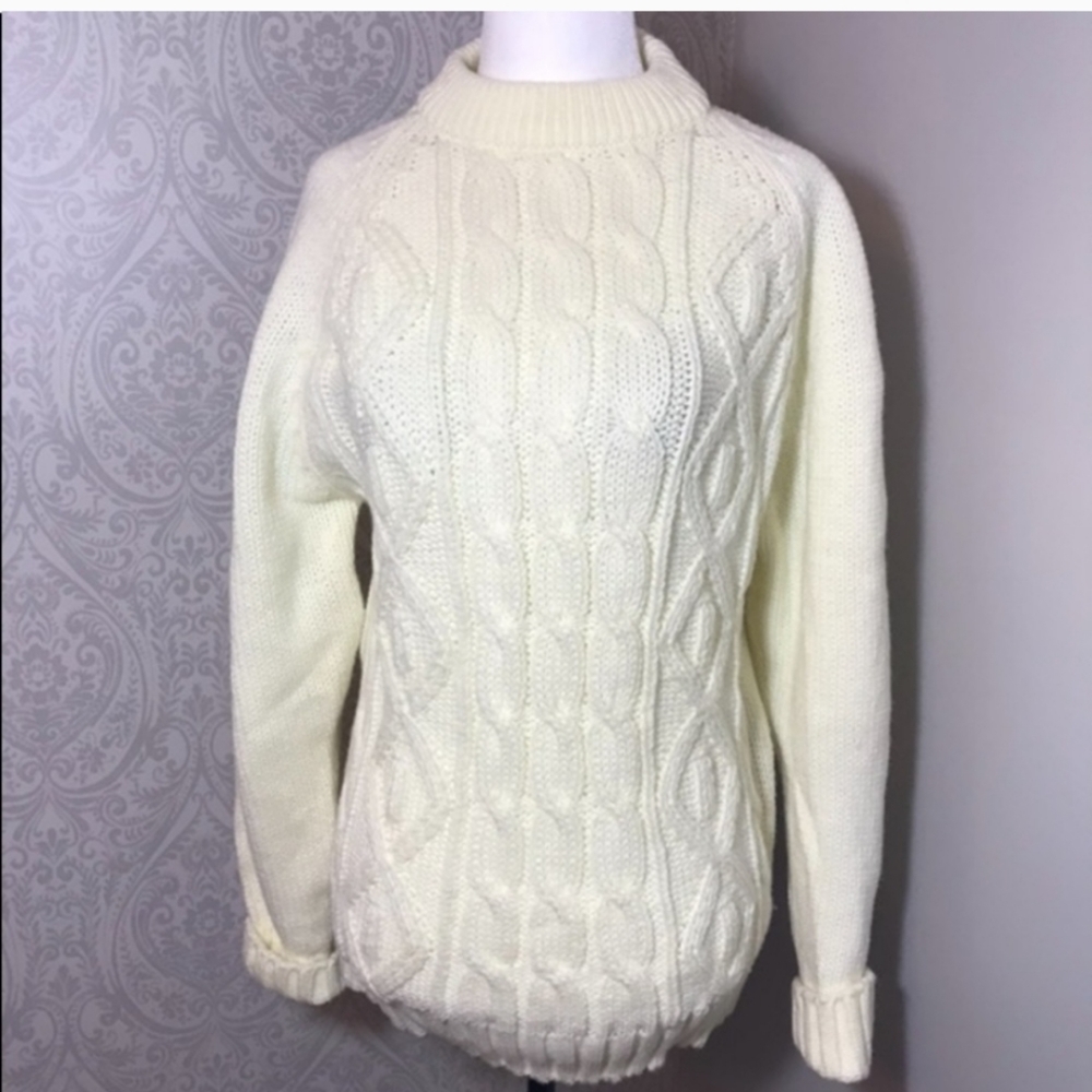 Vintage Hudson’s Bay Company cable knit sweater.